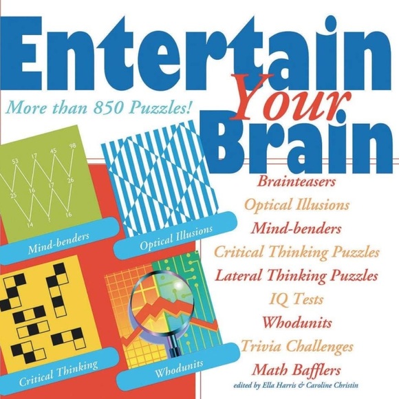 ✨NEW✨ Entertain Your Brain Puzzle Book - Picture 1 of 5